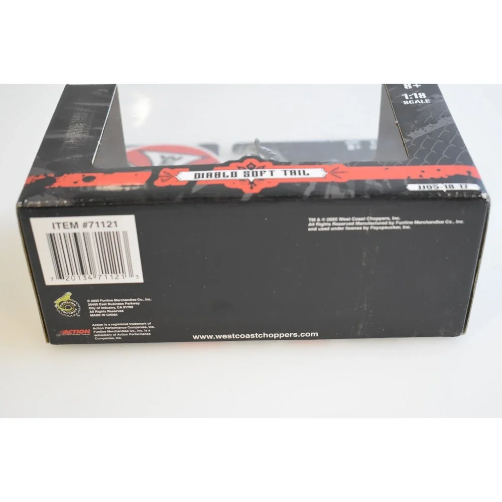 Jesse James West Coast Choppers Diablo Soft Tail 1:18 Scale Diecast JJ05-18-17
